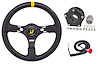 Premium Drag Race Steering Wheel Kit with Quick Release Weld-On Splined Hub and Micro Switch - image 1