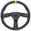 Premium Racing Steering Wheel, Black 3-Spoke with Black Wrap [13 1/2 in. Dia.] - image 3