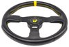 Premium Racing Steering Wheel, Black 3-Spoke with Black Wrap [13 1/2 in. Dia.] - image 4
