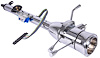 Column Shift Keyed Steering Column with Tilt, 2 in. Diameter, 28 in. Length, Chrome - image 1