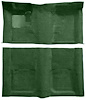 Molded Loop Carpet for 1967-1969 Chevrolet Camaro, Pontiac Firebird [OE-Style Jute Backing, Dark Green] - image 1