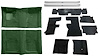 Molded Loop Carpet Kit for 1967-1969 Chevrolet Camaro, Pontiac Firebird [OE-Style Jute Backing, Dark Green] - image 1