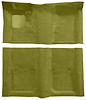 Molded Loop Carpet for 1967-1969 Chevrolet Camaro, Pontiac Firebird [OE-Style Jute Backing, Ivy Gold] - image 1