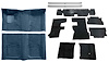 Molded Loop Carpet Kit for 1967-1969 Chevrolet Camaro, Pontiac Firebird [OE-Style Jute Backing, Dark Blue] - image 1