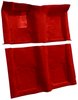 Molded Loop Carpet for 1967-1969 Chevrolet Camaro, Pontiac Firebird [Mass Backing, Red] - image 2