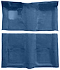 Molded Loop Carpet for 1967-1969 Chevrolet Camaro, Pontiac Firebird [Mass Backing, Medium Blue] - image 1