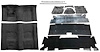 Molded Loop Carpet Kit for 1970-1972 Chevrolet Camaro, Pontiac Firebird [OE-Style Jute Backing, Automatic Transmission, Black]