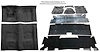 Molded Loop Carpet Kit for 1973 Chevrolet Camaro, Pontiac Firebird [OE-Style Jute Backing, Automatic Transmission, Black] - image 1