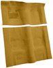 Molded Loop Carpet for 1970-1973 Chevrolet Camaro, Pontiac Firebird [OE-Style Jute Backing, Automatic Transmission, Gold] - image 2