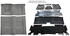 Molded Loop Carpet Kit for 1970-1972 Chevy Camaro, Pontiac Firebird [OE-Style Jute Backing, Automatic Trans, Gunmetal Gray] - image 1