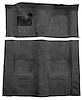 Molded Loop Carpet for 1970-1973 Chevrolet Camaro, Pontiac Firebird [OE-Style Jute Backing, 4-Speed Transmission, Black] - image 1