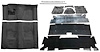 Molded Loop Carpet Kit for 1970-1972 Chevrolet Camaro, Pontiac Firebird [OE-Style Jute Backing, 4-Speed Transmission, Black]