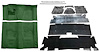 Molded Loop Carpet Kit for 1973 Chevy Camaro, Pontiac Firebird [OE-Style Jute Backing, 4-Speed Transmission, Dark Green] - image 1