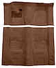 Molded Loop Carpet for 1970-1973 Chevrolet Camaro, Pontiac Firebird [OE-Style Jute Backing, 4-Speed Transmission, Dark Brown] - image 1