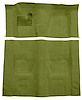 Molded Loop Carpet for 1970-1973 Chevrolet Camaro, Pontiac Firebird [OE-Style Jute Backing, 4-Speed Transmission, Moss Green] - image 1
