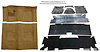 Molded Loop Carpet Kit for 1970-1972 Chevy Camaro, Pontiac Firebird [OE-Style Jute Backing, 4-Speed Trans, Fawn Sandalwood] - image 1