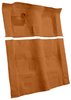 Molded Loop Carpet for 1970-1973 Chevrolet Camaro, Pontiac Firebird [OE-Style Jute Backing, 4-Speed Transmission, Orange] - image 2
