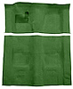 Molded Loop Carpet for 1970-1973 Chevrolet Camaro, Pontiac Firebird [OE-Style Jute Backing, 4-Speed Transmission, Green]