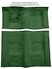 Molded Loop Carpet Kit for 1970-1972 Chevrolet Camaro, Pontiac Firebird [Mass Backing, Automatic Transmission, Dark Green] - image 1