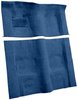 Molded Loop Carpet for 1970-1973 Chevrolet Camaro, Pontiac Firebird [Mass Backing, Automatic Transmission, Medium Blue] - image 2