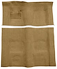 Molded Loop Carpet for 1970-1973 Chevrolet Camaro, Pontiac Firebird [Mass Backing, Automatic Transmission, Fawn Sandalwood] - image 1