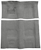 Molded Loop Carpet for 1970-1973 Chevrolet Camaro, Pontiac Firebird [Mass Backing, Automatic Transmission, Gunmetal Gray] - image 1