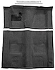 Black Molded Loop Carpet Kit w/Door Sill Plates for 1970-1973 Chevy Camaro, Pontiac Firebird [4-Speed Transmission] - image 1