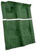 Molded Loop Carpet for 1970-1973 Chevrolet Camaro, Pontiac Firebird [Mass Backing, 4-Speed Transmission, Dark Green] - image 2