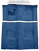 Medium Blue Molded Loop Carpet Kit w/Door Sill Plates for 1970-1973 Chevy Camaro, Pontiac Firebird [4-Speed Transmission] - image 1