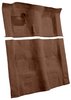 Molded Loop Carpet for 1970-1973 Chevrolet Camaro, Pontiac Firebird [Mass Backing, 4-Speed Transmission, Dark Brown] - image 2