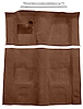 Molded Loop Carpet Kit for 1970-1973 Chevrolet Camaro, Pontiac Firebird [Mass Backing, 4-Speed Transmission, Dark Brown] - image 1