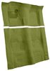 Molded Loop Carpet for 1970-1973 Chevrolet Camaro, Pontiac Firebird [Mass Backing, 4-Speed Transmission, Moss Green] - image 2