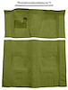 Molded Loop Carpet Kit for 1970-1973 Chevrolet Camaro, Pontiac Firebird [Mass Backing, 4-Speed Transmission, Moss Green] - image 1