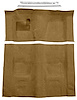 Fawn Sandalwood Molded Loop Carpet Kit w/Door Sill Plates for 1970-1973 Chevy Camaro, Pontiac Firebird [4-Speed Transmission] - image 1