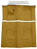 Molded Loop Carpet Kit for 1970-1973 Chevrolet Camaro, Pontiac Firebird [Mass Backing, 4-Speed Transmission, Gold] - image 1