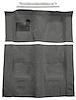 Molded Loop Carpet Kit for 1970-1973 Chevrolet Camaro, Pontiac Firebird [Mass Backing, 4-Speed Transmission, Gunmetal Gray] - image 1