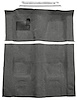 Gunmetal Gray Molded Loop Carpet Kit w/Door Sill Plates for 1970-1973 Chevy Camaro, Pontiac Firebird [4-Speed Transmission] - image 1