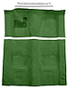 Molded Loop Carpet Kit for 1970-1973 Chevrolet Camaro, Pontiac Firebird [Mass Backing, 4-Speed Transmission, Green] - image 1