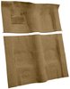 Molded Cut Pile Carpet for 1974-1975 Chevy Camaro, Pontiac Firebird [OE-Style Jute Backing, Auto Transmission, Medium Doeskin] - image 2