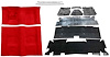 Flame Red Molded Cut Pile Carpet Kit for 1974-1975 Chevrolet Camaro, Pontiac Firebird [Automatic Transmission] - image 1