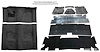 Black Molded Cut Pile Carpet Kit for 1974-1975 Chevrolet Camaro, Pontiac Firebird [4-Speed Transmission] - image 1