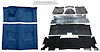 Blue Molded Cut Pile Carpet Kit for 1974-1975 Chevrolet Camaro, Pontiac Firebird [4-Speed Transmission] - image 1