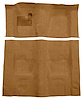 Molded Cut Pile Carpet for 1974-1975 Chevrolet Camaro, Pontiac Firebird [OE-Style Jute Backing, 4-Speed Transmission, Buckskin] - image 1