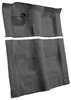 Molded Cut Pile Carpet for 1974-1975 Chevy Camaro, Pontiac Firebird [OE-Style Jute Backing, 4-Speed Transmission, Medium Gray] - image 2