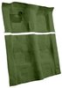 Molded Cut Pile Carpet for 1974-1975 Chevy Camaro, Pontiac Firebird [OE-Style Jute Backing, 4-Speed Transmission, Willow Green] - image 2