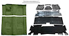 Willow Green Molded Cut Pile Carpet Kit for 1974-1975 Chevrolet Camaro, Pontiac Firebird [4-Speed Transmission] - image 1