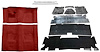 Oxblood Molded Cut Pile Carpet Kit for 1974-1975 Chevrolet Camaro, Pontiac Firebird [4-Speed Transmission] - image 1