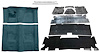 Dark Blue Molded Cut Pile Carpet Kit for 1974-1975 Chevrolet Camaro, Pontiac Firebird [4-Speed Transmission] - image 1