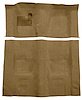 Molded Cut Pile Carpet for 1974-1975 Chevrolet Camaro, Pontiac Firebird [Jute Backing, 4-Speed Transmission, Medium Doeskin] - image 1