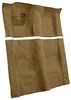 Molded Cut Pile Carpet for 1974-1975 Chevrolet Camaro, Pontiac Firebird [Jute Backing, 4-Speed Transmission, Medium Doeskin] - image 2
